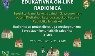 Edukativna online radionica za pružatelje usluga seoskog turizma