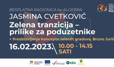 IDA organizira besplatnu radionicu „Zelena tranzicija – prilike za poduzetnike“