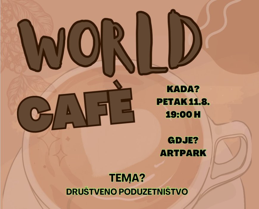 World Café u Art Parku DC Rojc na temu društvenog poduzetništva
