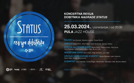PULA: Večeras koncertna revija dobitnika nagrade "Status" 2023 u klubu Jazz House