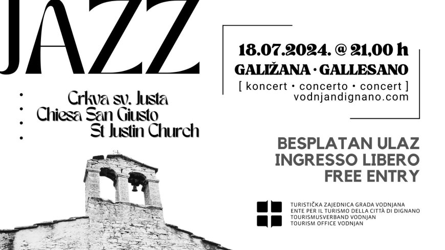 Jazz večer u Galižani, ulaz besplatan
