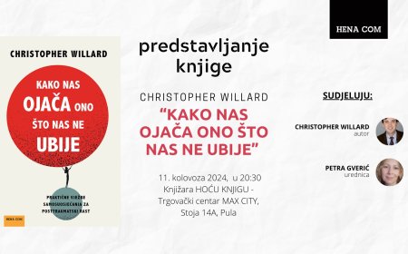 PULA: Predstavljanje knjige "Kako nas ojača ono što nas ne ubije" Christophera Willarda