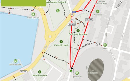 Privremena regulacija prometa povodom 6. Pula Marathona