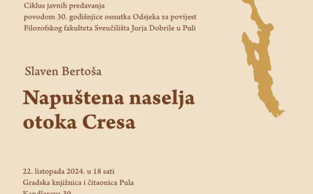 Danas predavanje profesora Slavena Bertoše o napuštenim naseljima otoka Cresa