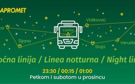 I ove godine noćna linija gradskih autobusa za vrijeme Adventa