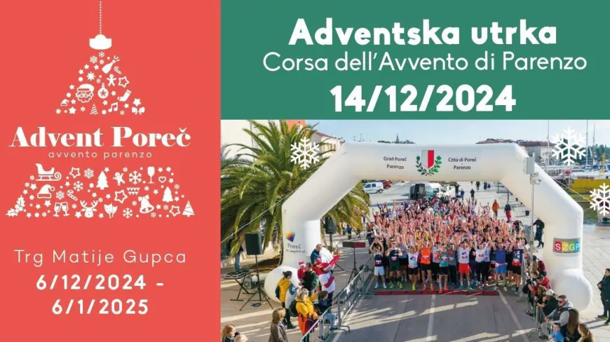Ove subote pridružite se humanitarnoj Adventskoj utrci u Poreču