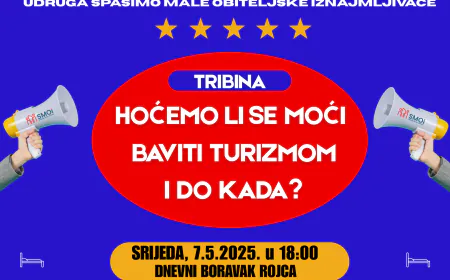 Ove srijede u Rojcu tribina "Hoćemo li se moći baviti turizmom i do kada?"