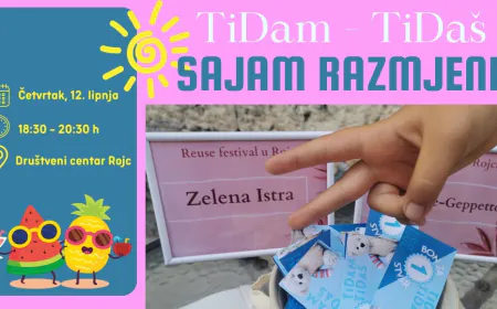 Ljetni "TiDam – TiDaš" - sajam razmjene u Rojcu